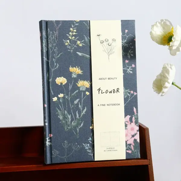 BlueFlora A5 Handmade Journal - Image 2
