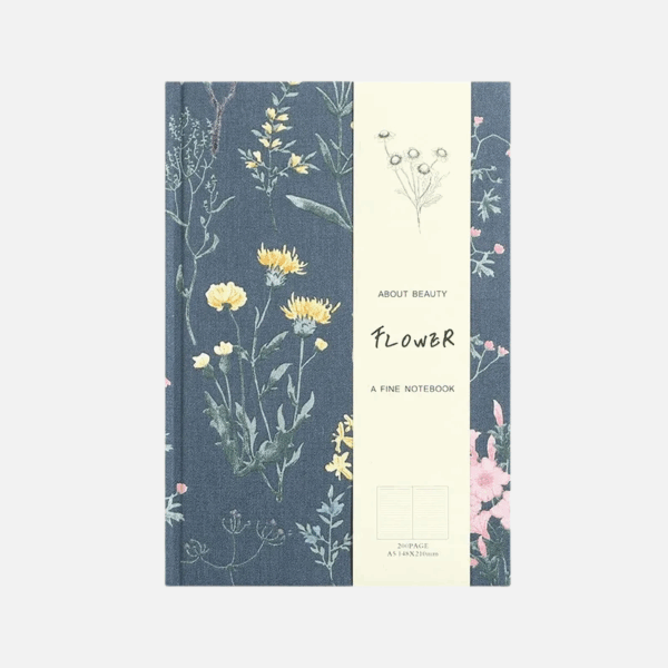 BlueFlora A5 Handmade Journal